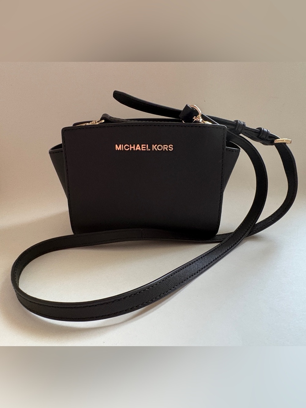 Michael Kors Black Saffiano Leather Crossbody